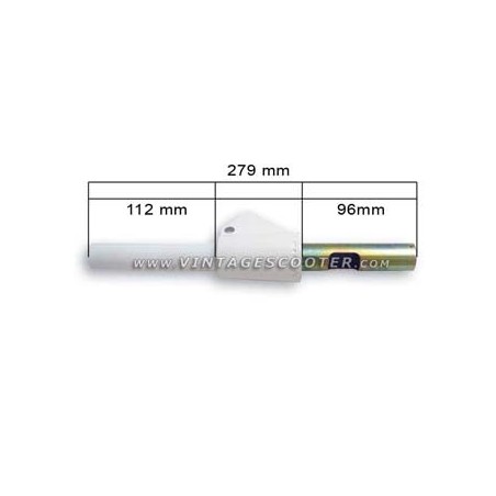 Tube de commande de vitesses Vespa 50 phare rond 3 vts